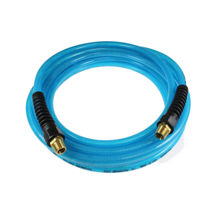 Coilhose Pneumatics PFE60254T 25' Blue Flexeel Hose - 1/4 MPT x 3/8 ID