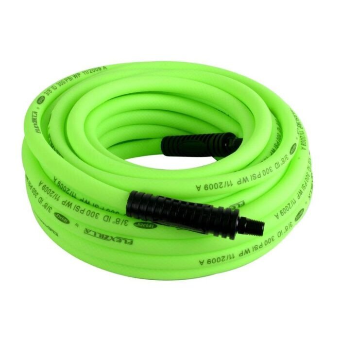 Legacy HFZ38100YW2 Flexzilla 3/8 x 100' ZillaGreen Air Hose - 1/4 MNPT